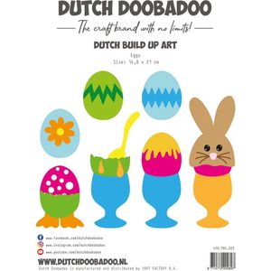 470784223 Dutch Doobadoo card art - Build up Eieren - A5 - 14,8x21cm