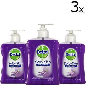 Dettol Handzeep Verzachtend - 3 x 250 ml - Grootverpakking