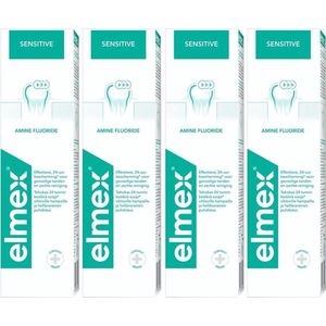 Elmex Sensitive Tandpasta 4 x 75ml - Voor Gevoelige Tanden - Voordeelverpakking