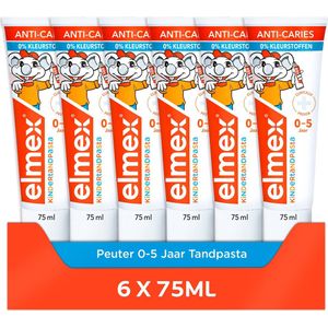 6x Elmex Gel-Tandpasta Peuter (0-5 Jaar) 75 ml