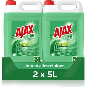 Ajax Allesreiniger Limoen 2 x 5L - Voordeelverpakking