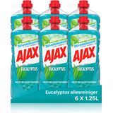 Ajax Allesreiniger Eucalyptus 6 x 1.25L - Voordeelverpakking