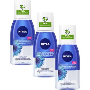 NIVEA Double Effect Oogmake-up Remover 3x125ml