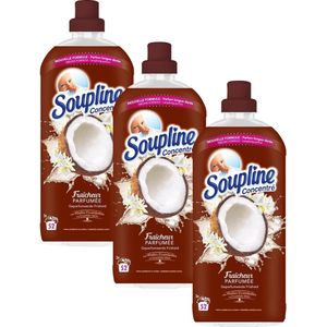 Soupline Geparfumeerde Frisheid Witte Bloemen & Kokosnoot Wasverzachter 3 x 52 wasbeurten - Voordeelverpakking