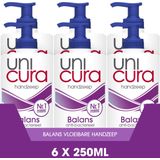 Unicura Balans Antibacteriële Vloeibare Handzeep - 6 x 250 ml - Voordeelverpakking