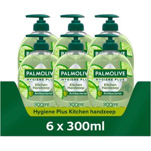 Palmolive Hygiene Plus Kitchen Antibacteriële handzeep - 6 x 300ml - Antibacteriële handzeep - Voordeelverpakking