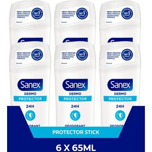 Sanex Dermo Protector 24H Deodorant Stick - Voordeelverpakking - 6 x 65ml