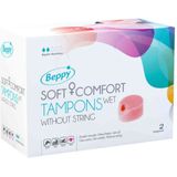 Beppy Soft+Comfort WET Tampons - 2 stuks - zonder touwtje