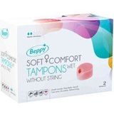 Beppy Soft+Comfort WET Tampons - 2 stuks - zonder touwtje