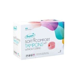 Beppy Soft+Comfort WET Tampons - 2 stuks - zonder touwtje
