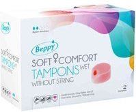Beppy Soft+Comfort WET Tampons - 2 stuks - zonder touwtje