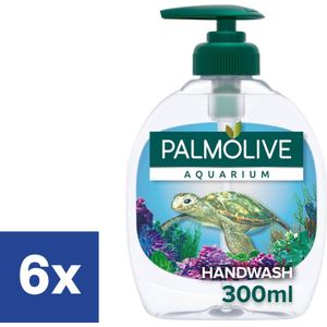 6x Palmolive vloeibare handzeep Aquarium (300 ml)
