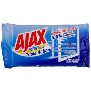 Ajax - Cristasol - Triple Action - Ruitenwasdoekjes - 40 stuks