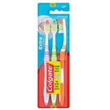 Colgate - Extra Clean - Tandenborstel - 3 Stuks - Borstelhardheid Gemiddeld