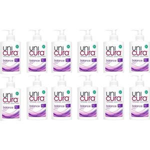 Unicura Handzeep Pomp Balance 12 x 250ml - Voordeelverpakking