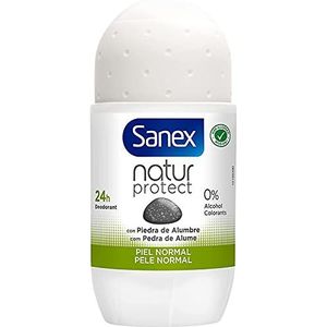 Sanex Natur Protect, deodorant voor mannen of vrouwen, roll-on deodorant, normale huid, 50 ml