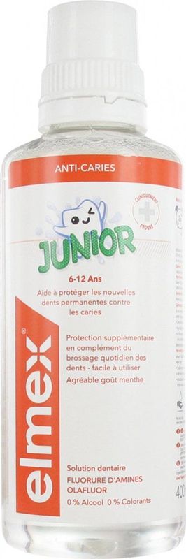 Elmex Junior Tandspoeling met Aminfluoride 6-12 Jaar 400 ml