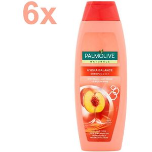 Palmolive Naturals - Shampoo 2 in 1 - Hydra Balance - Perzik - 6x 350ml