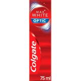 COLGATE - Max White Optic Whitening Tandpasta - klinisch getest direct wit - verwijdert tot 100% van de vlekken op het oppervlak van de tanden - verpakking met 1 tube van 75 ml