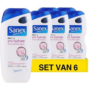 Sanex - Dermo Pro Hydrate - Douchegel - 6 flessen - 250 ml