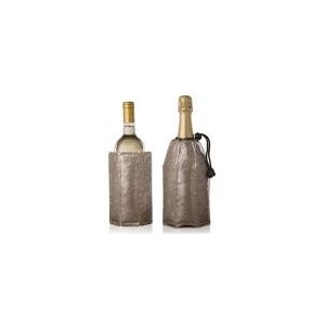 Vacu Vin Active Cooler Sleeve | Wijnkoeler | Champagnekoeler | Platinum | Set van 2