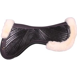 BR Zadelonderlegger Memory Grip Sheepskin L Zwart Naturel