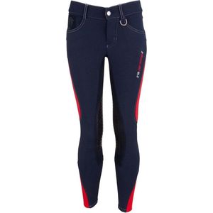 BR Rijbroek Mika kinderen microfiber zitvlak met siliconen kniestukken 152 Navy