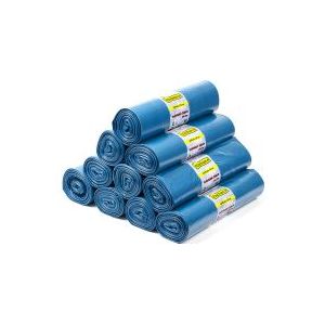 10x 123schoon LDPE vuilniszakken blauw 240 liter (10 stuks)