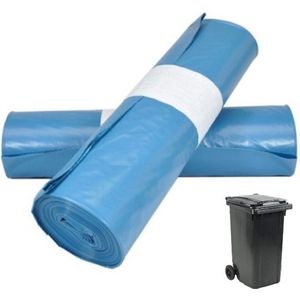 Containerzakken 240 liter 115x140cm | 70 micron zwart - 100 stuks
