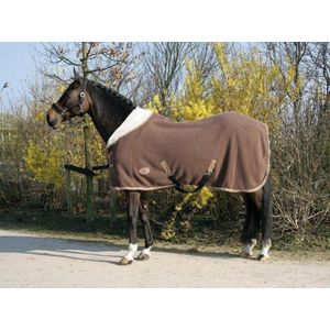 Harry's Horse Teddyfleece deken 1/2 hals 215cm bruin