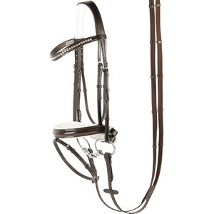 Harry's Horse Hoofdstel Chique - maat Pony - Brown-white