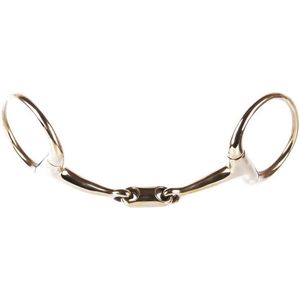 Harry's Horse Bustrens Gold, dubbelgebroken, oval-link 11,5 Goud