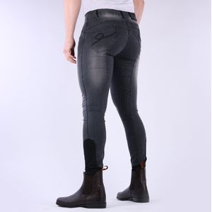 Harry's Horse Rijbroek Harrys Horse Liciano Denim Full Grip Men Zwart-denim