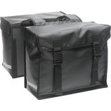 New Looxs Bisonyl Double Dubbele Fietstas - 46 Liter - Mat Zwart