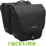 New Looxs Avero Double Dubbele Fietstas Racktime - 25 Liter - Zwart