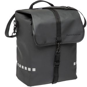 New Looxs Odense Single - Enkele Fietstas - Waterdicht Polyester - Afneembare Fietstas met Laptop Compartiment - 17,5 liter - Zwart