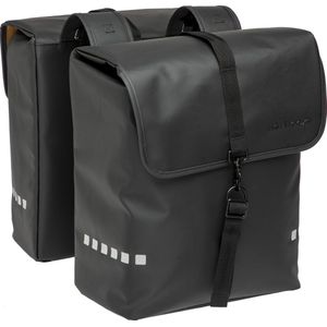 New Looxs Odense Double Dubbele Fietstas - 39 Liter - Zwart