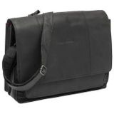 New Looxs Fellini Laptoptas Fietstas - Leer - 15 inch Laptopvak - 18 liter - Zwart