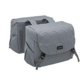 New Looxs Quilted Mondi Joy Double Dubbele Fietstas - 38 liter - Grijs