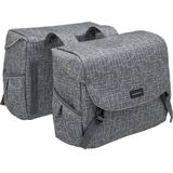 Dubbele Fietstas New Looxs Mondi Joy Double 38 Liter 37 X 16 X 32 cm (2x) - Ivy Grey