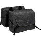 Dubbele Fietstas New Looxs Mondi Joy Double MIK 38 Liter 37 X 16 X 32 cm (2x) - Ivy Black