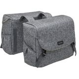 Dubbele Fietstas New Looxs Mondi Joy Double MIK 38 Liter 37 X 16 X 32 cm (2x) - Ivy Grey