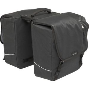 Dubbele fietstas New Looxs Nova Double Racktime 2.0 32 liter - 35 x 15 x 35 cm (x2) - black