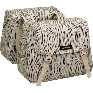 Dubbele fietstas New Looxs Joli Alma 37L - 38 x 18 x 30 cm (2x) - sand