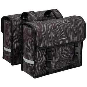 New Looxs - Fiori Double - Fietstas - Zwart - Waterafstotend Polyester - 30 Liter