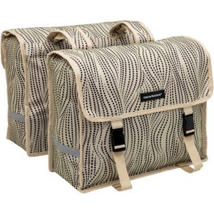 Dubbele fietstas Fiori Double Alma Sand 30L