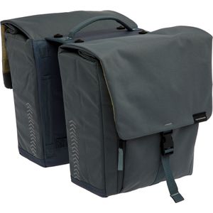 New Looxs - Tulum Double - Fietstas - Grey-Green - 100% Gerecycled Polyester - 32 Liter