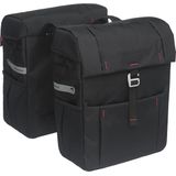 New Looxs Vigo Double Dubbele Fietstas - 37 Liter - Zwart