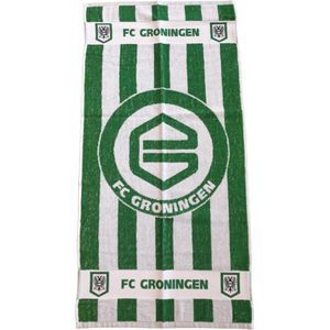 FC GRONINGEN HANDDOEK LOGO GROEN WIT