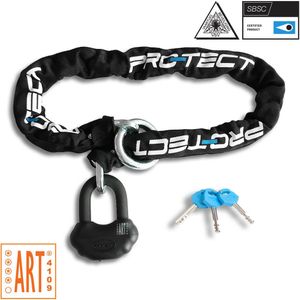 Protect - ART4 Kettingslot - U-lock - 120 CM - Zwart - Staal